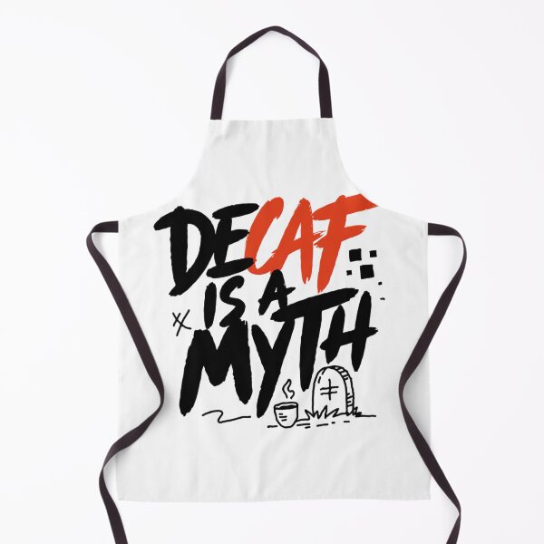 Item preview, Decaf Is A Myth Sarcastic Coffee Typography designed and sold by IslandTyped.
