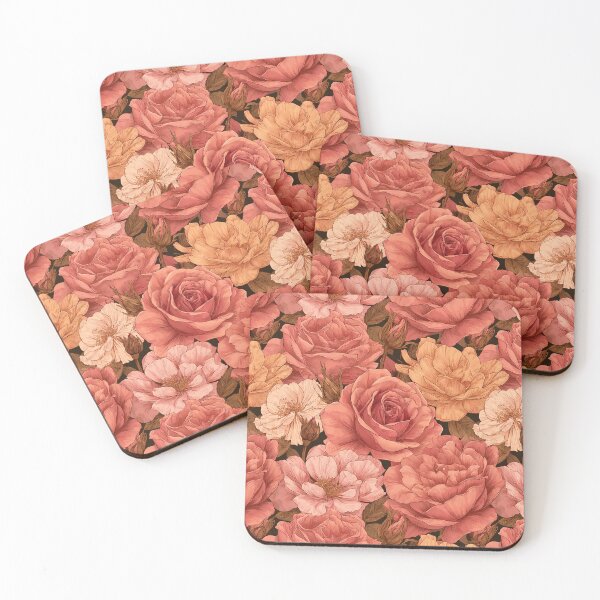Item preview, Fragrant Rose Print - Vintage Flower Pattern  - Anniversary Gifts For Husband designed and sold by RoyalStarsPatts.