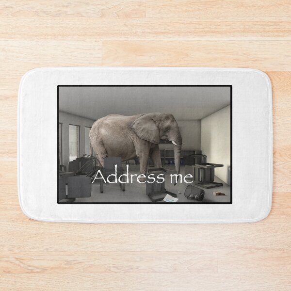 Item preview, ELEPHANT IN THE ROOM ADDRESS ME MEME GIF designed and sold by Python Designs .
