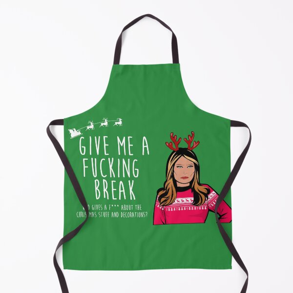 Item preview, GIVE ME A BREAK Christmas card Melania Trump designed and sold by Zummi.