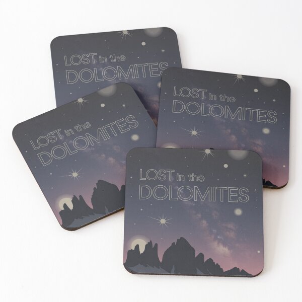 Item preview, Dolomites Night Sky Design | Starry Mountain Landscape Italy Minimal Aesthetic designed and sold by Timeless Design.