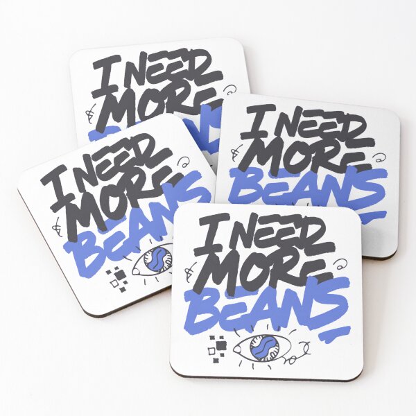 Item preview, I Need More Beans Coffee Typography designed and sold by IslandTyped.