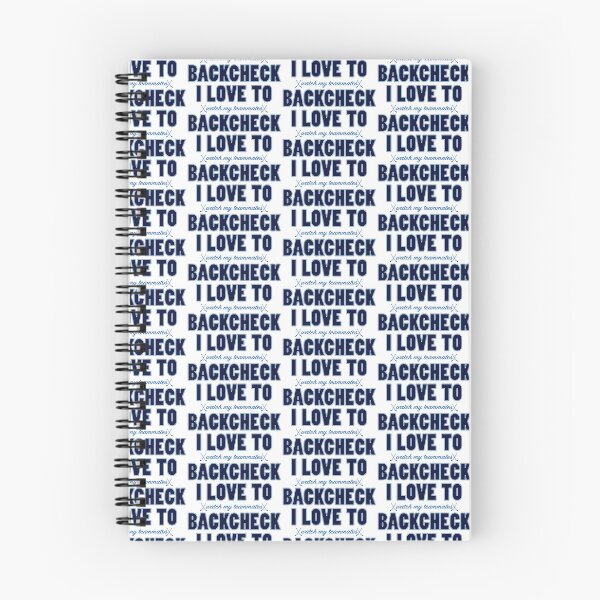 Item preview, I Love to Backcheck. In Winnipeg Jets colors. designed and sold by Hattrixz.
