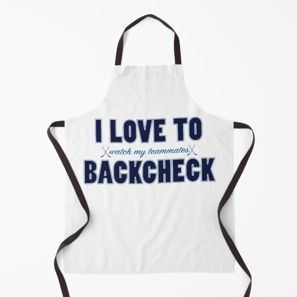 Item preview, I Love to Backcheck. In Winnipeg Jets colors. designed and sold by Hattrixz.