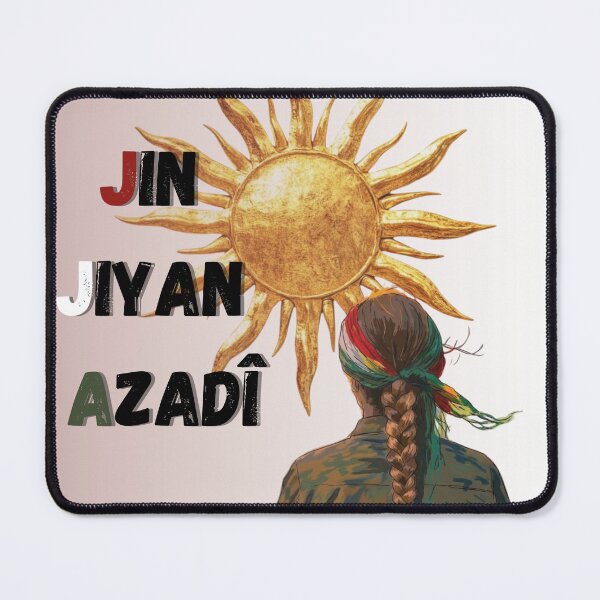 Item preview, Jin Jiyan Azadi Woman and Golden Sun Poster designed and sold by Saragoza.