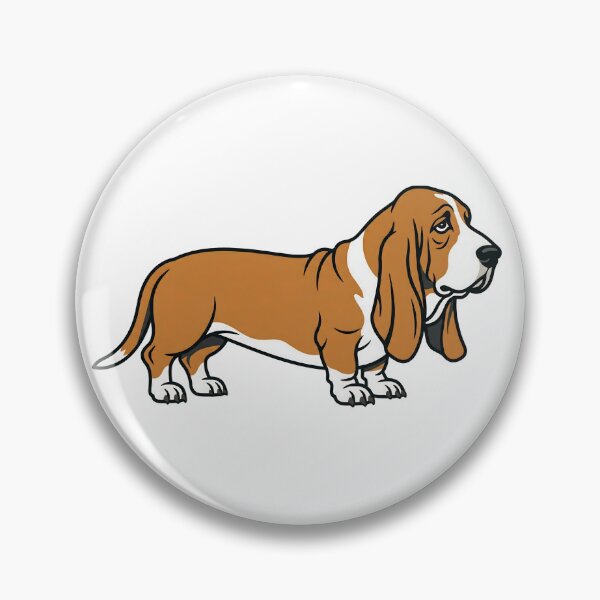 Item preview, Minimalist Basset Hound Dog Art designed and sold by DigitalGremlin.