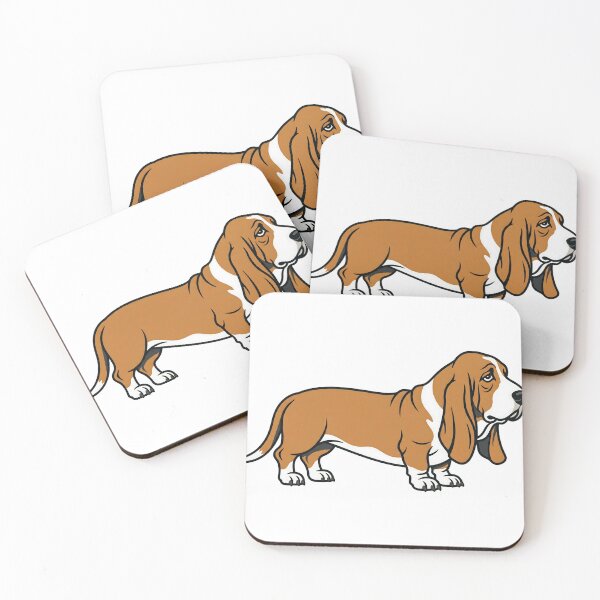 Item preview, Minimalist Basset Hound Dog Art designed and sold by DigitalGremlin.