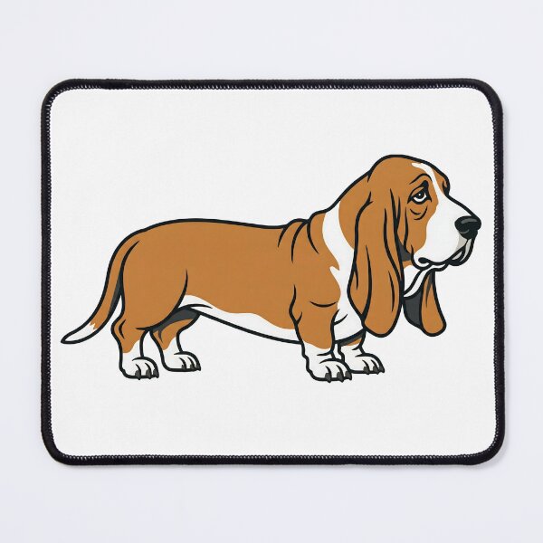 Item preview, Minimalist Basset Hound Dog Art designed and sold by DigitalGremlin.