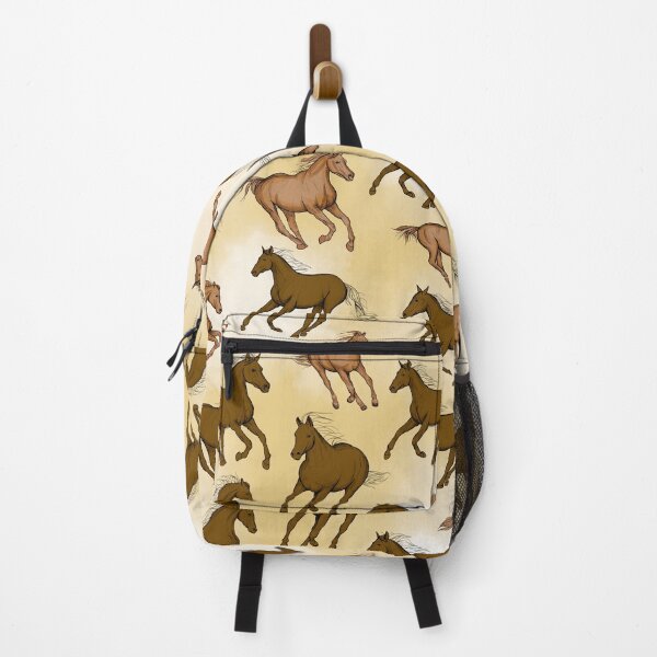 Item preview, Seamless Galloping Horses Pattern on Vintage Beige designed and sold by cirgitstudio.