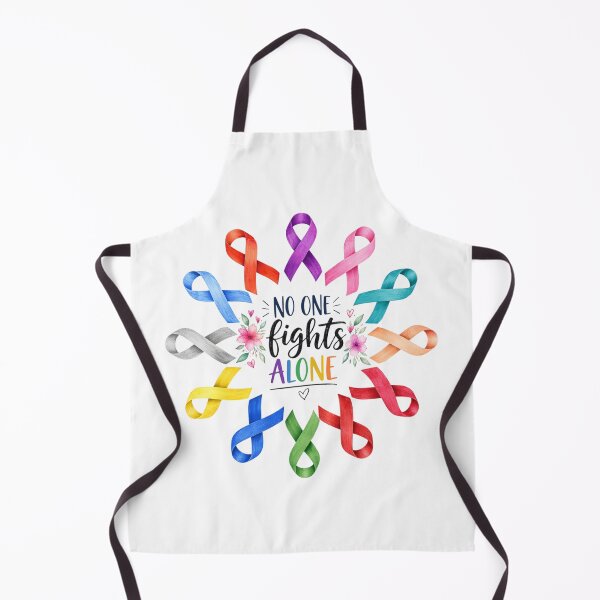 Item preview, No One Fights Alone Awareness Ribbon designed and sold by Thread&Fable.