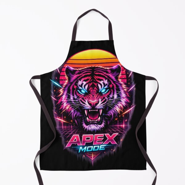 Item preview, Neon Cyber Tiger Head Synthwave Design – Retro Futuristic Apex Predator Vaporwave Art designed and sold by 486DesignCo.
