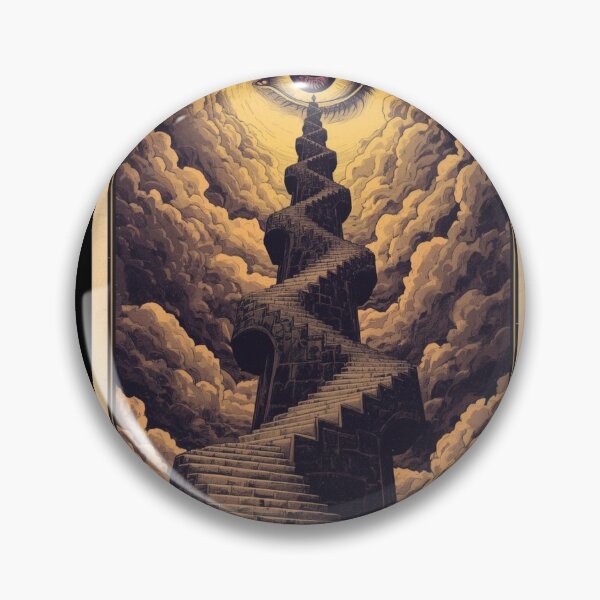 Item preview, The Somnambulist's Tarot: The Tower | Psychological Horror Eye Art designed and sold by kabucino.