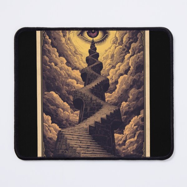 Item preview, The Somnambulist's Tarot: The Tower | Psychological Horror Eye Art designed and sold by kabucino.
