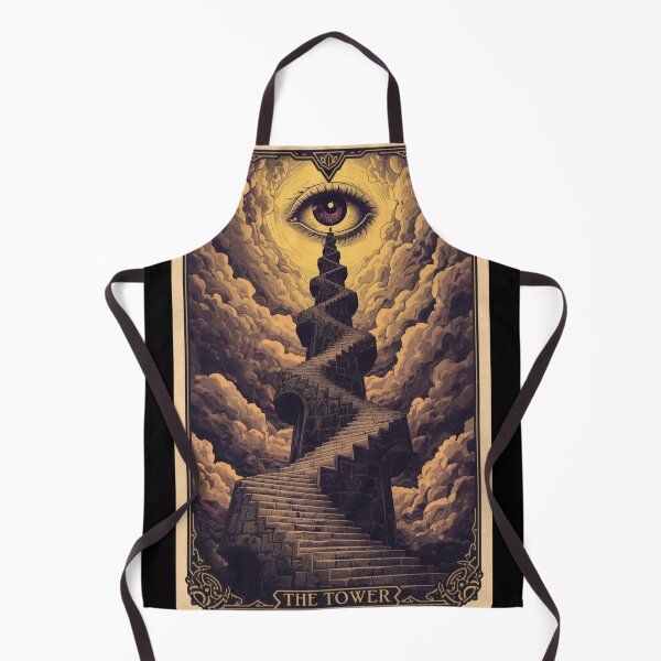 Item preview, The Somnambulist's Tarot: The Tower | Psychological Horror Eye Art designed and sold by kabucino.