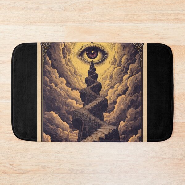 Item preview, The Somnambulist's Tarot: The Tower | Psychological Horror Eye Art designed and sold by kabucino.