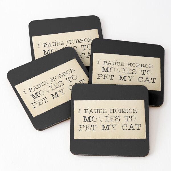Item preview, I Pause Horror movies to Pet my Cat designed and sold by ClearStatements.
