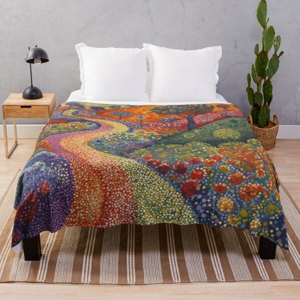 Item preview, Aboriginal Inspired Dot Art - Through a Beautiful Valley designed and sold by GrinGalore.