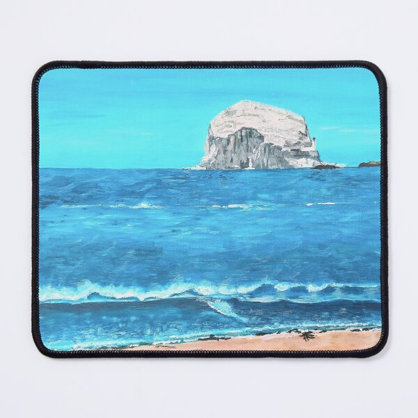 Item preview, The Bass Rock acrylic on canvas designed and sold by earthandsand.