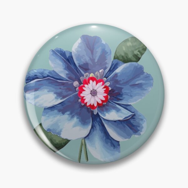 Item preview, Beautiful Floral Pin | Aesthetic Flower Design | Nature Art designed and sold by SumeetCreativeArt.