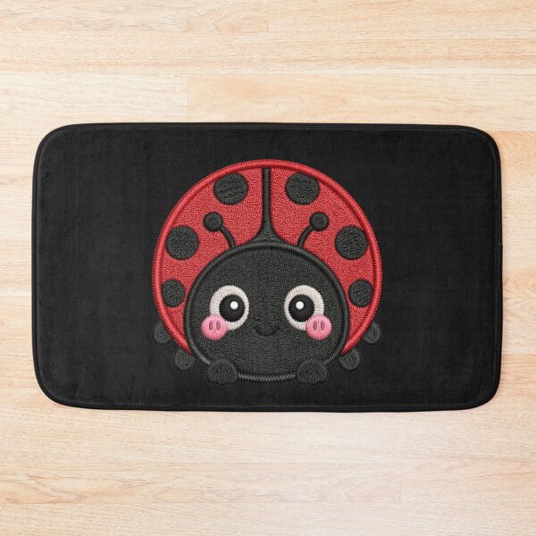 Item preview, Super Cute Kawaii Ladybug Embroidery Patch Style | Chibi Pastel Red Ladybug Aesthetic | Cute Insect Design designed and sold by ColorSplash123.