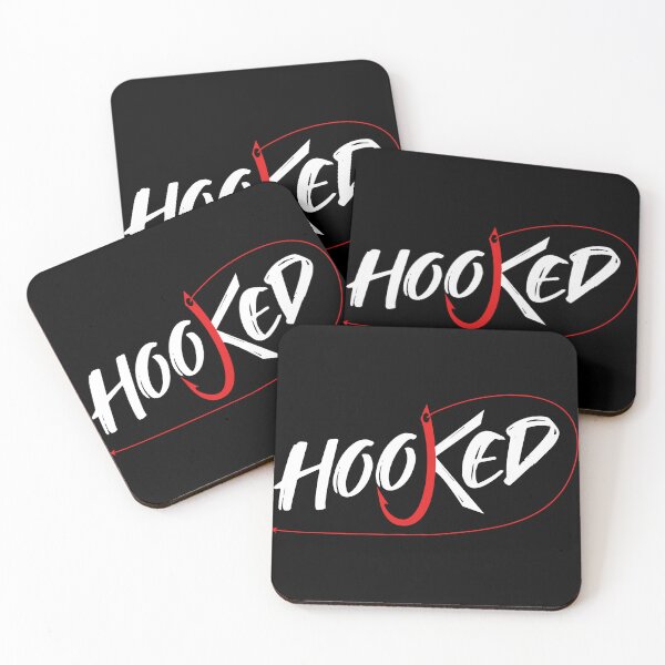 Item preview, Hooked Statement Tee – Clean Text Design with Red Hook designed and sold by mozou.