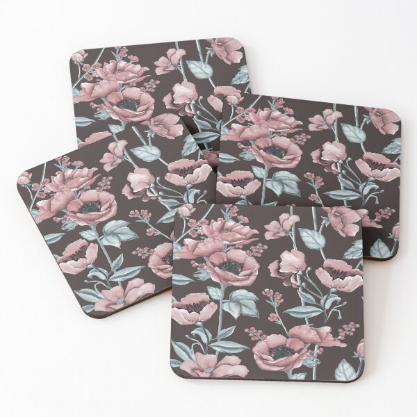 Item preview, Vintage Dark Moody Rose Floral Seamless Pattern designed and sold by cirgitstudio.