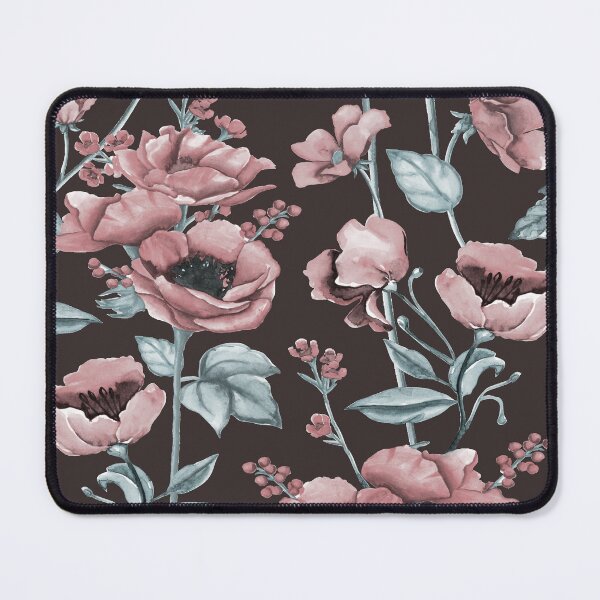 Item preview, Vintage Dark Moody Rose Floral Seamless Pattern designed and sold by cirgitstudio.