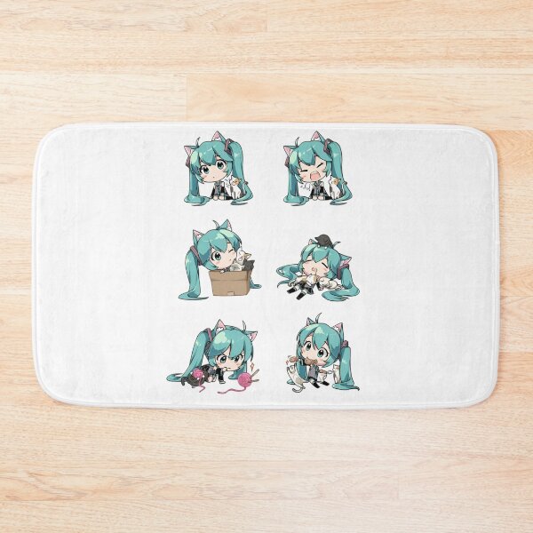 Item preview, Cute Chibi Anime Girl with Cats – Kawaii Sticker Set | Adorable Twin Tail Character designed and sold by Dyan4.