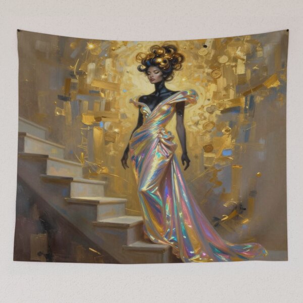 Item preview, Iridescente Couture - Elegance full of light, color and modern fashion art on the stairs designed and sold by FotoworldEdel.