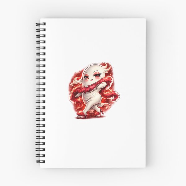 Item preview, Sassy Strutting Ghost Sticker – Glam Attitude Ghost with Feather Boa & Heels designed and sold by SparkVault.