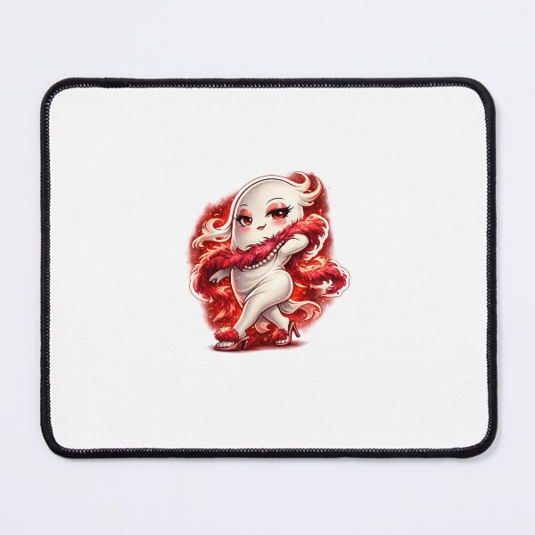 Item preview, Sassy Strutting Ghost Sticker – Glam Attitude Ghost with Feather Boa & Heels designed and sold by SparkVault.