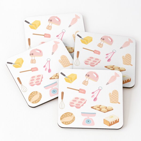 Item preview, Adorable Pastel Pink Baking Set Pack designed and sold by wonderxwander.