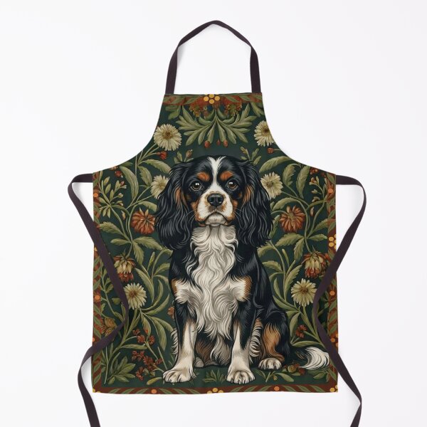 Item preview, Cavalier King Charles Spaniel William Morris Style designed and sold by AntiqueImages.