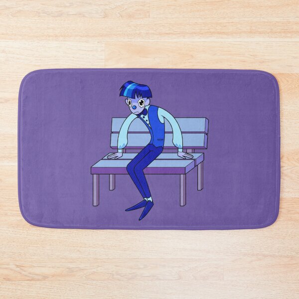 Item preview, crying clown sitting on a bench designed and sold by selkaycik.