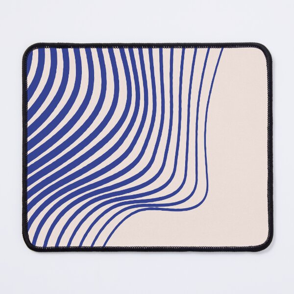 Item preview, Sea Whisper – Flowing Blue and Sand Abstract Line Pattern, Calm Coastal Aesthetic designed and sold by Helmina Groper.
