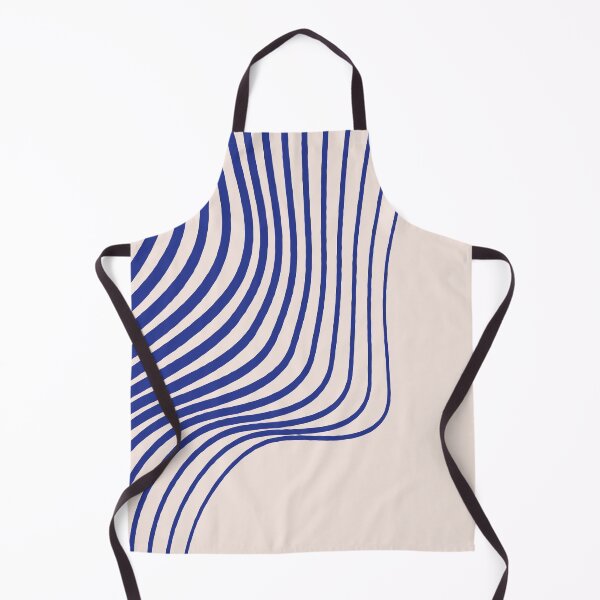 Item preview, Sea Whisper – Flowing Blue and Sand Abstract Line Pattern, Calm Coastal Aesthetic designed and sold by Helmina Groper.