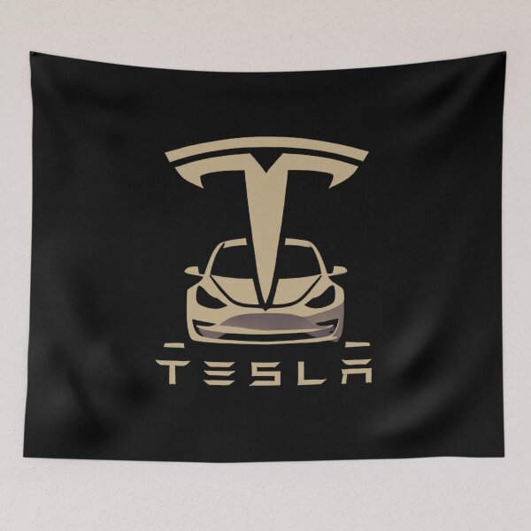 Item preview, tesla logo art designed and sold by TEEJAMBOREE.