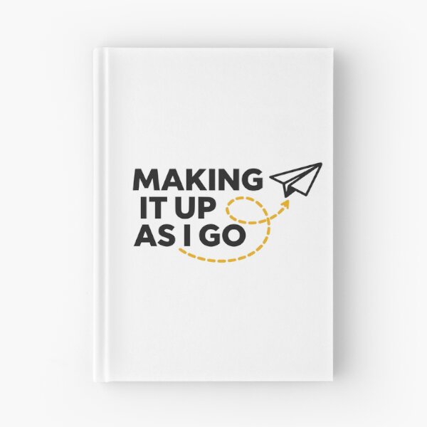 Item preview, Minimalist Making It Up Paper Airplane Quote designed and sold by FunFitLife Studio.