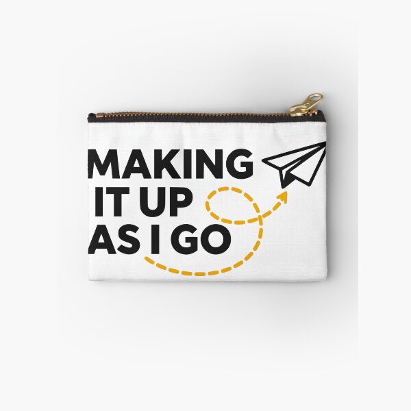Item preview, Minimalist Making It Up Paper Airplane Quote designed and sold by FunFitLife Studio.