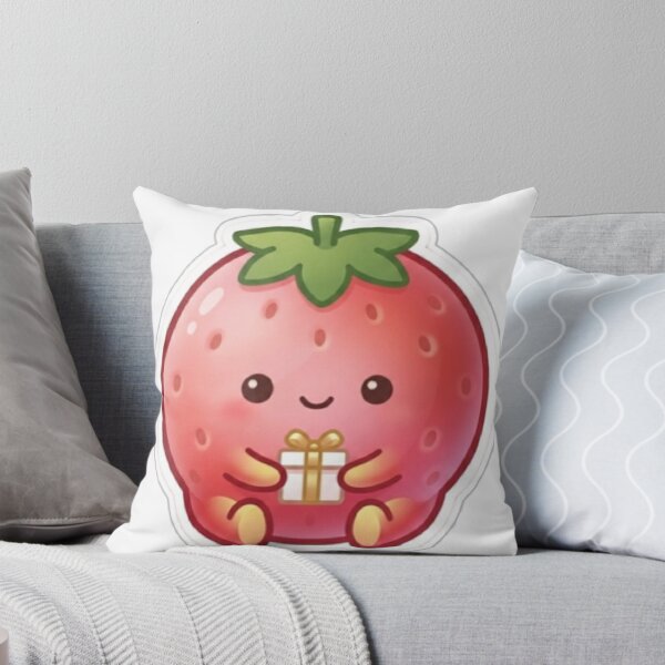 Item preview, Strawberry Gift Kawaii Sticker – Cute Love Minimal Aesthetic designed and sold by Dakochaaan.