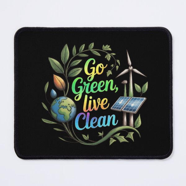 Item preview, Go Green, Live Clean designed and sold by mirciashop.