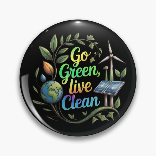 Item preview, Go Green, Live Clean designed and sold by mirciashop.