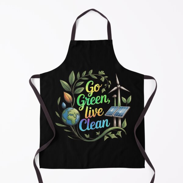 Item preview, Go Green, Live Clean designed and sold by mirciashop.