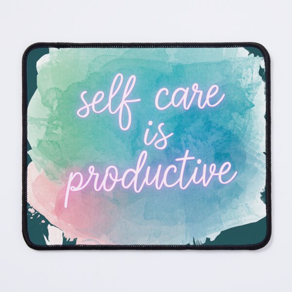 Item preview, Self Care is Productive Watercolor Script designed and sold by RizziesDesign.