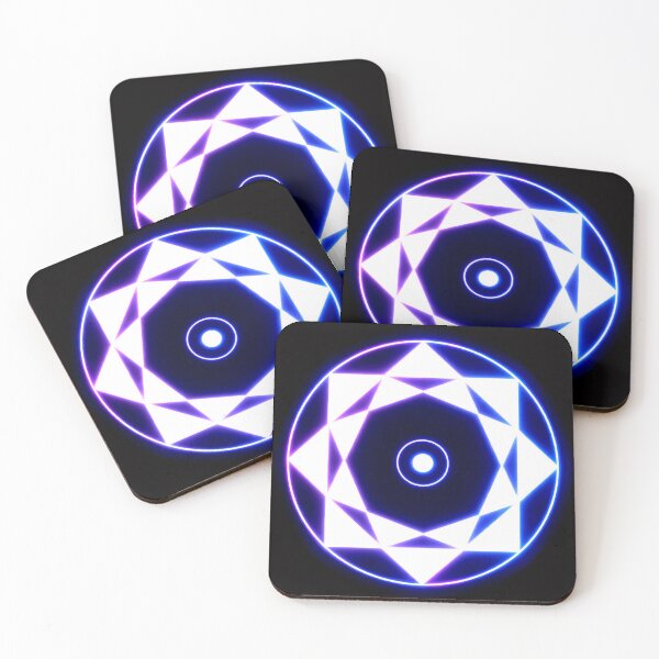 Item preview, Crop circle neon blue and purple designed and sold by MessageToEarth.