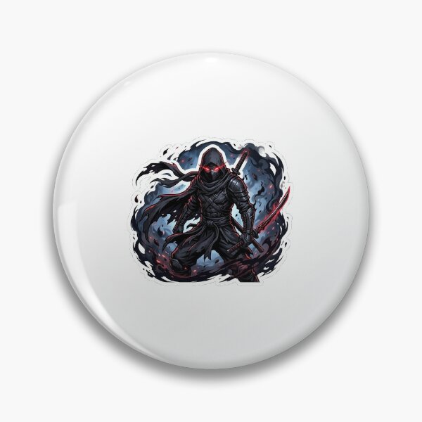 Item preview, Shadow Ninja Anime Sticker – Dark Warrior Design designed and sold by SainiArt19.