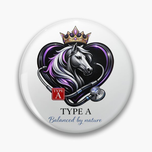 Item preview, Horse Blood Type A = Elegant Veterinary Crown Desing designed and sold by Indefix.