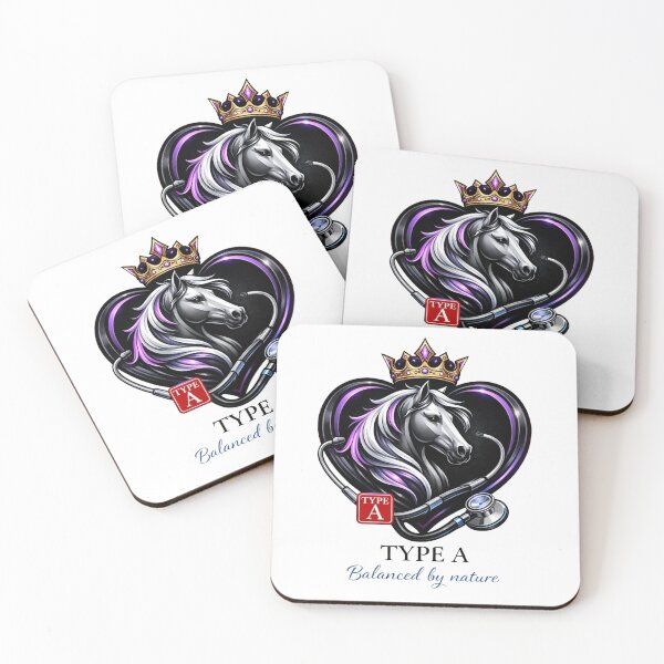Item preview, Horse Blood Type A = Elegant Veterinary Crown Desing designed and sold by Indefix.