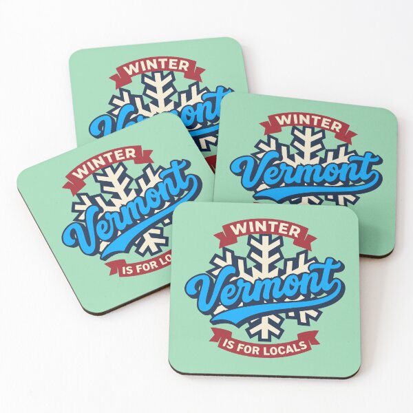 Item preview, Vermont Winter Is For Locals Retro 802 Heavy Script Snowflake designed and sold by Cozy-Old-Pub.