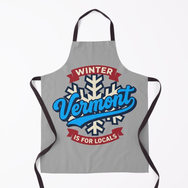 Item preview, Vermont Winter Is For Locals Retro 802 Heavy Script Snowflake designed and sold by Cozy-Old-Pub.